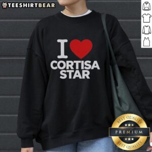 Pretty I Love Cortisa Star Sweatshirt featuring a stylish design with star motifs, perfect for casual wear.