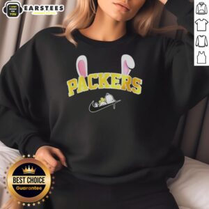 Awesome Green Bay Packers x Snoopy Happy Easter Sweatshirt featuring vibrant graphics for festive fans.
