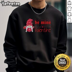 Cute Valentine's Day sweatshirt featuring a gnome and heart, perfect for expressing love this Valentine's Day.
