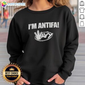 Pretty I'm Antifa Kyle sweatshirt in vibrant colors, showcasing a bold design perfect for activism and casual wear.