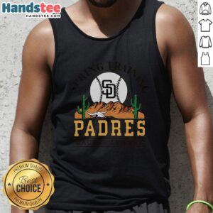Premium San Diego Padres Cactus League Desert Tank Top featuring vibrant team colors and stylish design for fans.