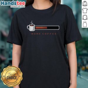 Stylish ladies tee featuring a pretty coffee bar design, perfect for coffee lovers and casual wear.