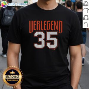Justin Verlander Detroit Verlegend T-Shirt featuring bold graphics, perfect for fans supporting the Tigers ace pitcher.
