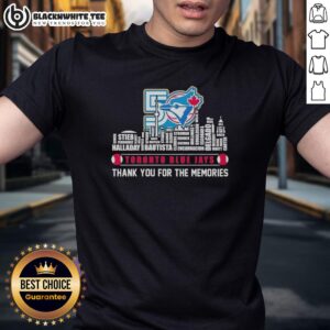 Alt Text: Pretty 2026 Toronto Blue Jays Baseball T-Shirt featuring city skyline and player names, perfect for fans.