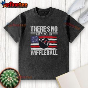 Top Funny There's No Crying In Wiffleball Player T-Shirt - Image 2