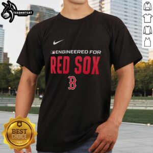 Original Engineered For Boston Red Sox MLB Logo T-Shirt featuring vibrant team colors and iconic logo design.