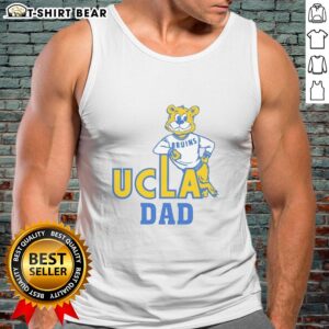 Original Mark Cuban UCLA Dad Bruins tank top featuring a bold design, perfect for fans and casual wear.