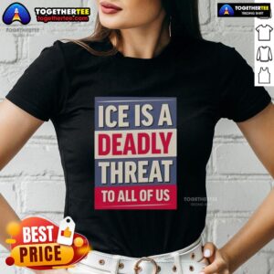Hot Ice is a Deadly Threat to All of Us Ladies Tee featuring bold graphics on a stylish women's t-shirt.