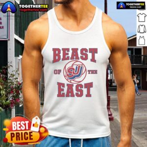 Alt Text: Nice St. Johns Basketball Beast of the East tank top featuring vibrant graphics and a comfortable fit for fans.