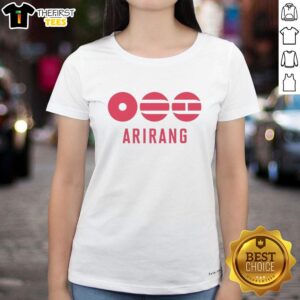 Official BTS Arirang Ladies Tee featuring vibrant graphics and stylish design, perfect for passionate BTS fans.