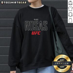 Official Raul Rosas Jr UFC sweatshirt featuring bold graphics and a comfortable fit, perfect for MMA fans and fighters.