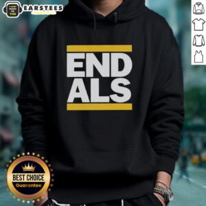 Good Athletics End Als 2026 Hoodie in black, featuring a stylish design and comfortable fit for athletes and fans.