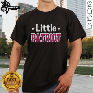 Top Little Patriot Cute Star Shape T-Shirt featuring a vibrant star design, perfect for kids' patriotic celebrations.