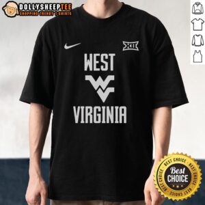 Official West Virginia Mountaineers NCAA flying logo t-shirt, showcasing school spirit and athletic pride.