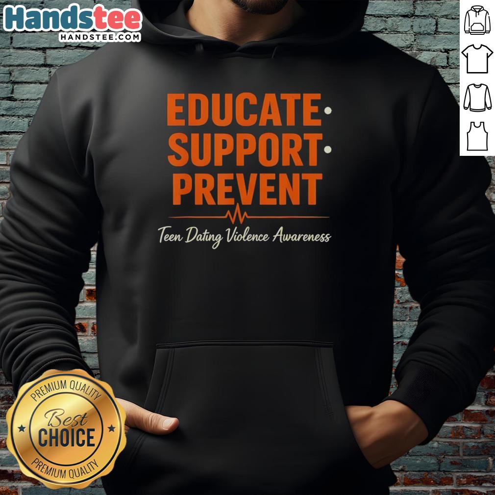 nice-educate-support-prevent-teen-dating-violence-awareness-heartbeat-hoodie Heartbeat hoodie promoting teen dating violence awareness with 'Nice Educate Support Prevent' message.