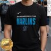 Nice Engineered Miami Marlins MLB logo t-shirt featuring vibrant graphics and comfortable fit for fans.
