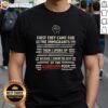 Alt Text: Nice 'First They Came For The Immigrants' T-Shirt showcasing powerful message about immigration and solidarity.