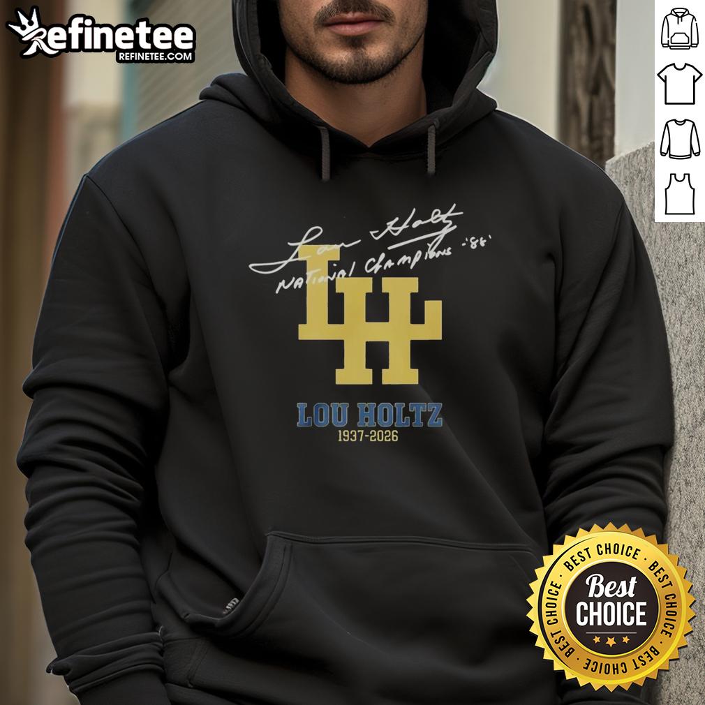nice-lou-holtz-1937-2026-national-championships-signature-hoodie Alt Text: Nice Lou Holtz 1937-2026 National Championships signature hoodie showcasing classic design and sports memorabilia.