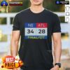 Nice Ne 34 Atl 28 Final T-Shirt featuring bold graphics celebrating the game score, perfect for sports fans.