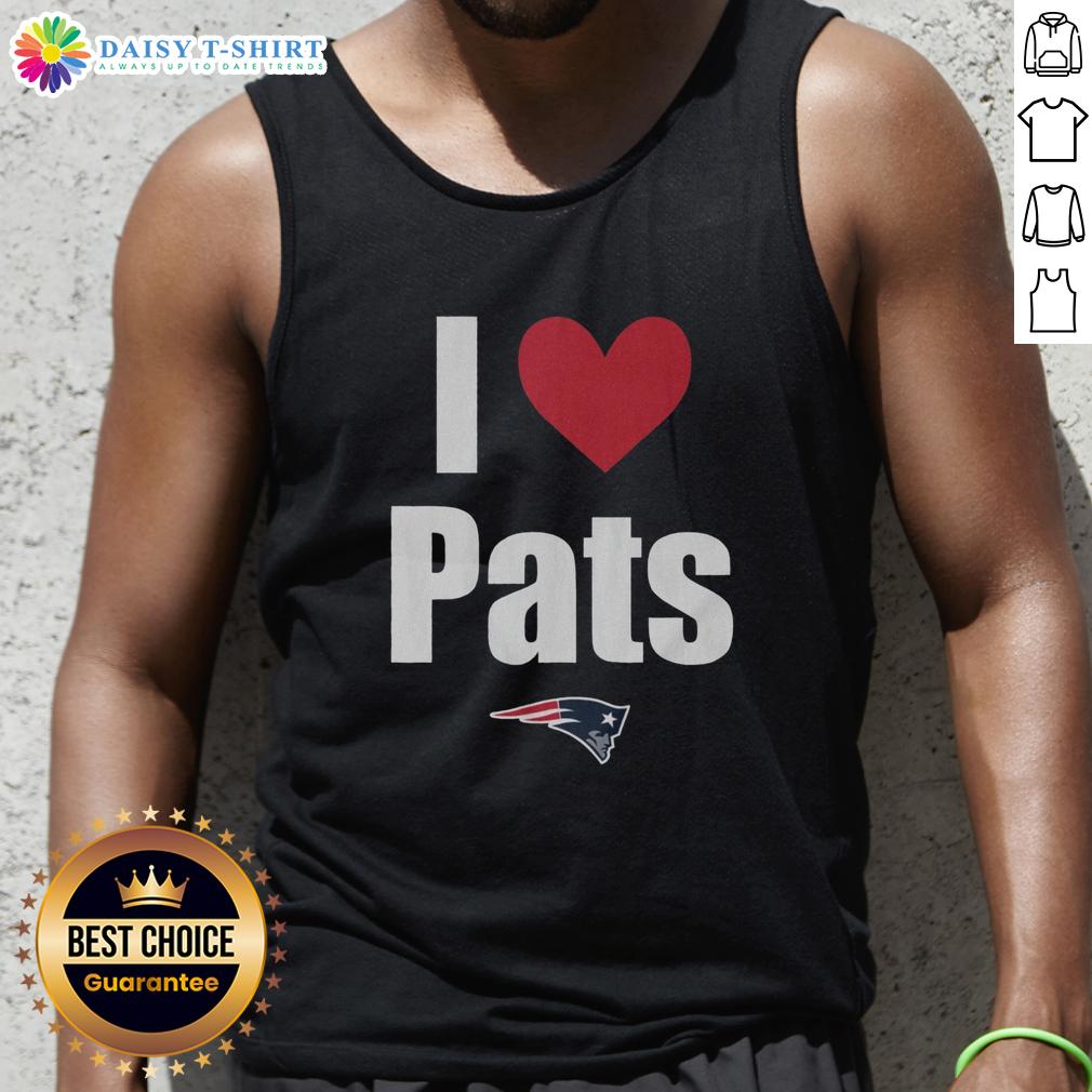 Nice New England Patriots I Heart Pats Tank Top Nice New England Patriots I Heart Pats tank top featuring team colors and logo, perfect for fans and game day wear.