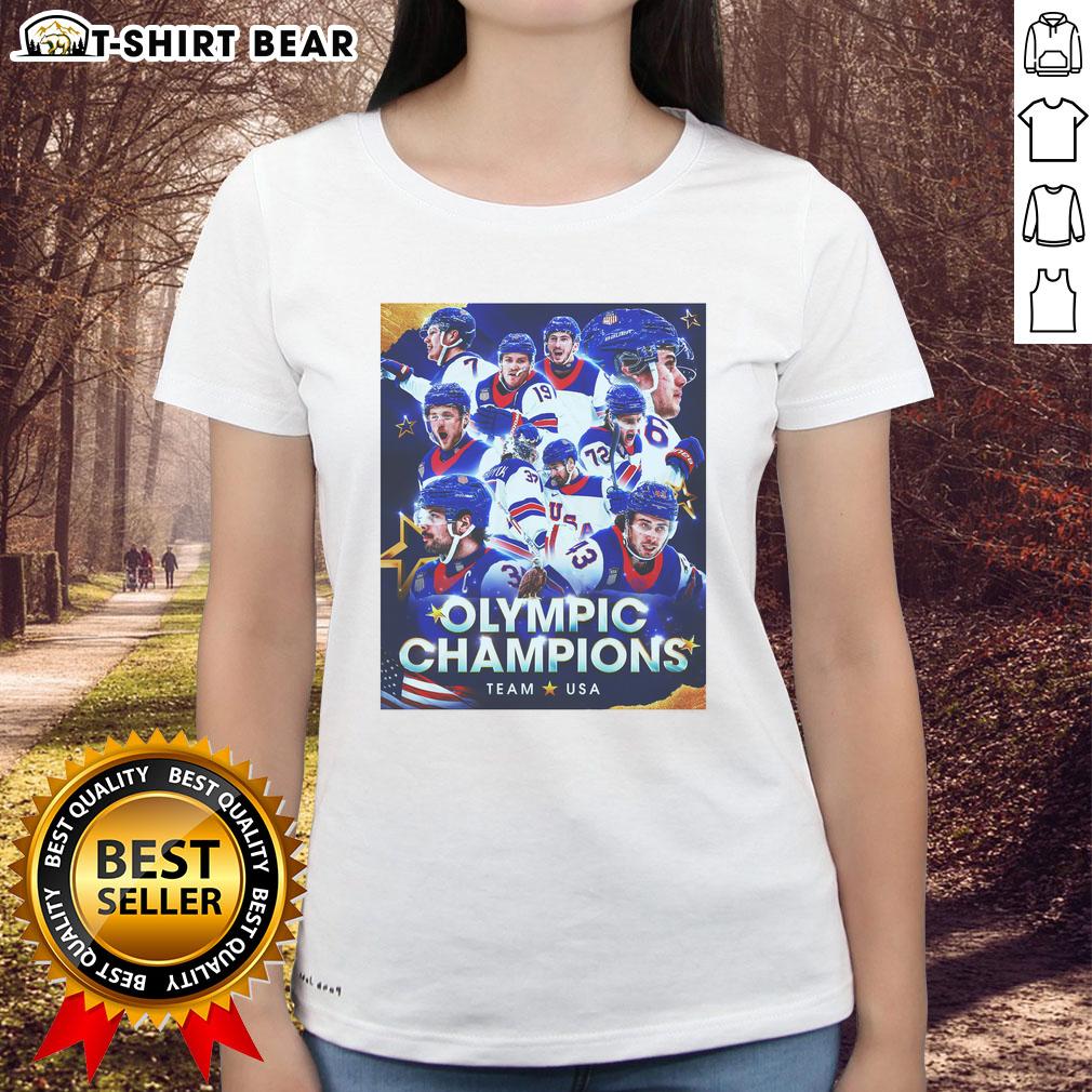 Nice Olympics Champions Team Usa 2026 Ladies Tee