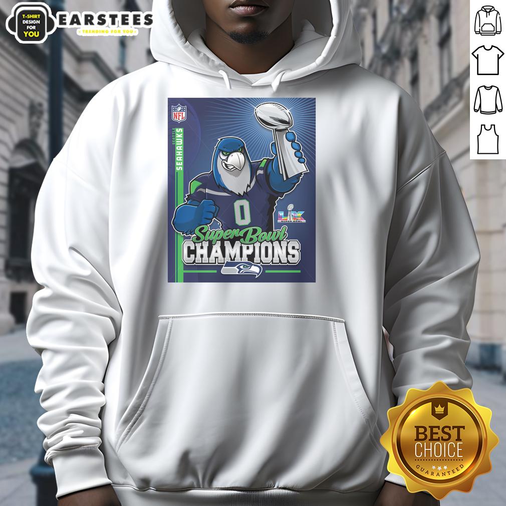 nice-seahawks-super-bowl-champs-mascot-trophy-hoodie Alt Text: Nice Seahawks Super Bowl Champs mascot trophy hoodie, perfect for fans celebrating the team's victory.