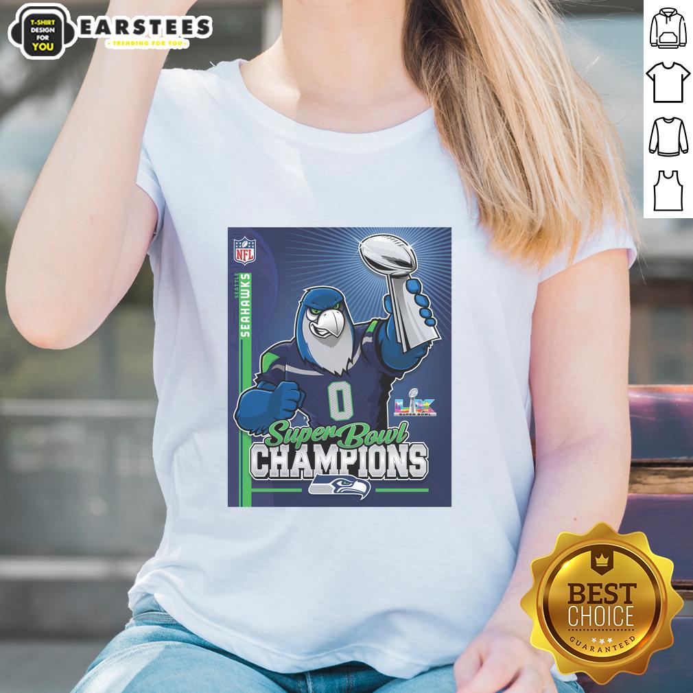 nice-seahawks-super-bowl-champs-mascot-trophy-ladies-tee Alt Text: Nice Seahawks Super Bowl Champs mascot trophy ladies tee showcasing team spirit and style for fans.