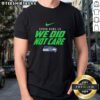 Alt Text: Nice Seattle Seahawks NFL Super Bowl LX T-shirt showcasing vibrant design and team spirit for fans.
