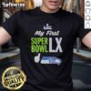 Alt Text: Seattle Seahawks Super Bowl LX 2026 logo T-shirt, perfect for fans celebrating their first Super Bowl experience.
