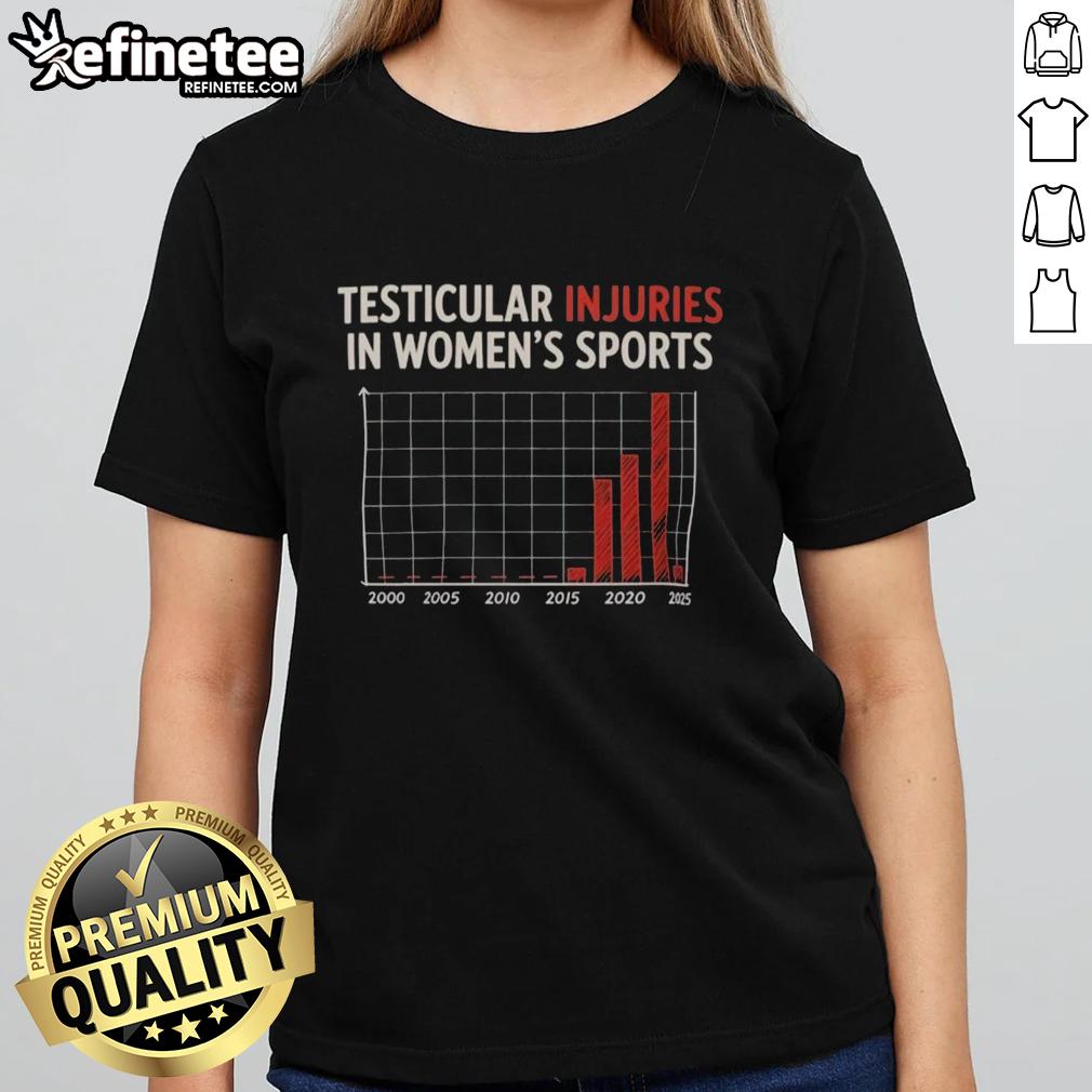 nice-testicular-injuries-in-womens-sports-funny-satire-ladies-tee Funny satire tee for women featuring 'Nice Testicular Injuries in Women's Sports' design, perfect for sports enthusiasts.