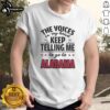 Nice The Voices In My Head Keep Telling Me To Go To Alabama T-Shirt design featuring playful text and graphics.