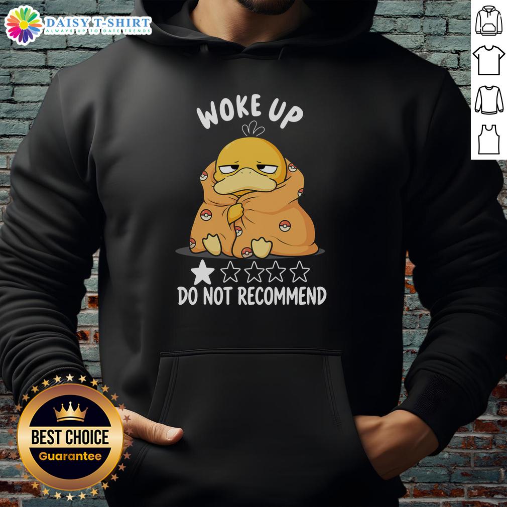 Nice Wake Up Do Not Recommend Psyduck Pokemon Hoodie Cozy Psyduck Pokmon hoodie with 'Nice Wake Up Do Not Recommend' design, perfect for fans and casual wear.