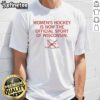 Nice Women's Hockey official sport of WI T-shirt featuring vibrant design and team colors for hockey enthusiasts.