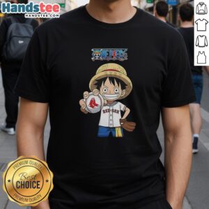 Alt Text: Original One Piece Boston Red Sox 2026 T-Shirt featuring vibrant team colors and a stylish design for fans.