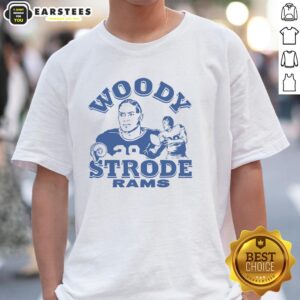 Awesome Los Angeles Rams Woody Strode T-Shirt featuring vibrant team colors and a classic design for fans.