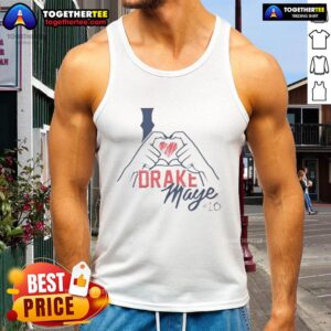 Pretty I Love Drake Maye 10 New England Patriots tank top featuring bold graphics and a stylish design for fans.