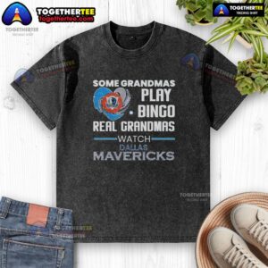 Real grandmas enjoying bingo night in Dallas Mavericks washed t-shirts, having fun and bonding together.