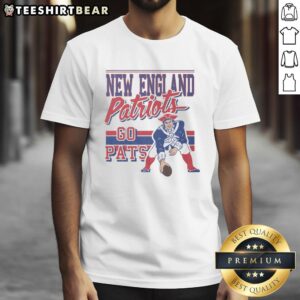 Premium New England Patriots Spirit Script T-Shirt featuring bold team logo and stylish design for fans.