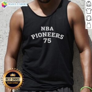 Official Cooper Clifton Lloyd NBA Pioneers 75 Tank Top featuring a stylish design for basketball fans.