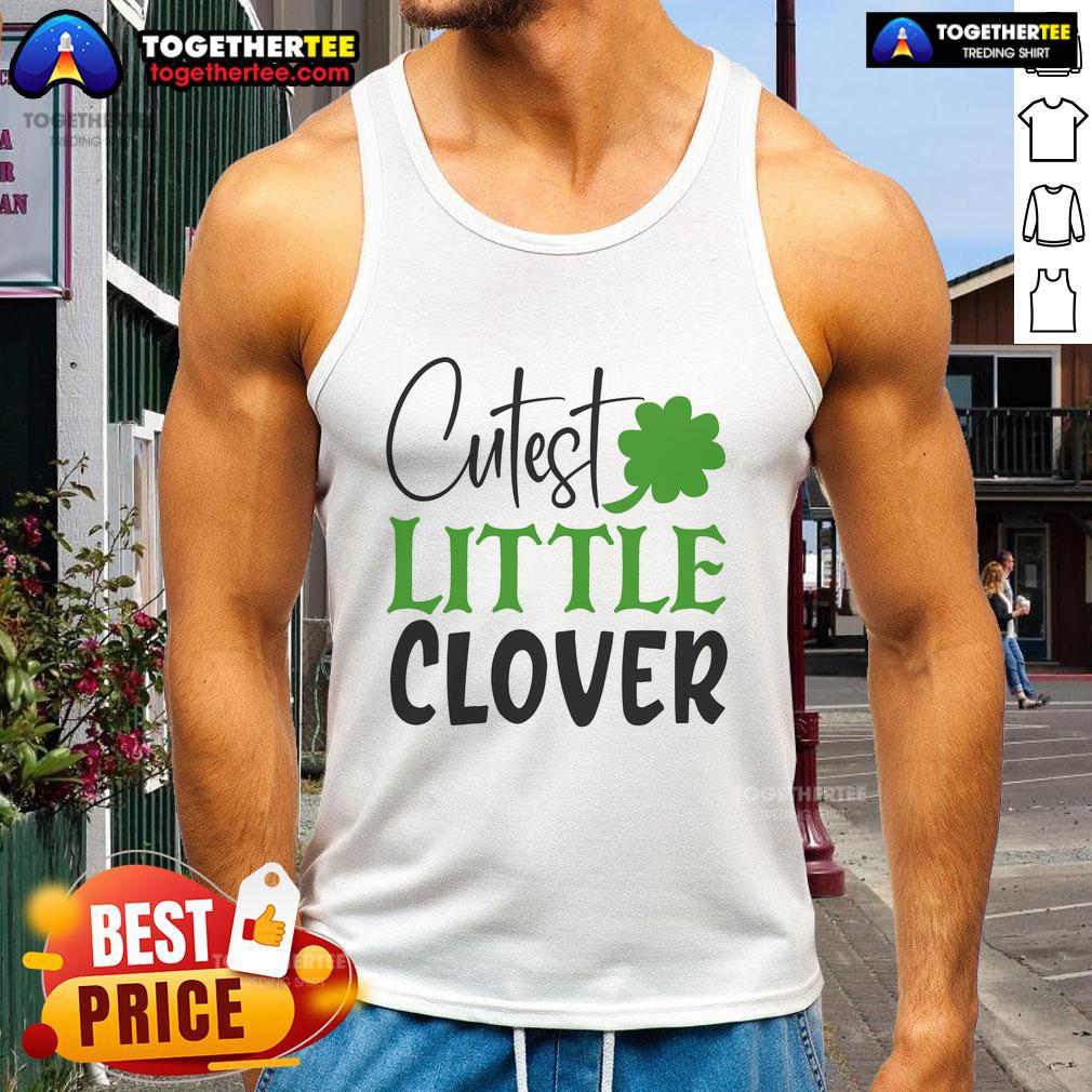 Official Cutest Little Clover Tank Top Official Cutest Little Clover Tank Top in vibrant green, perfect for summer outfits and casual wear.