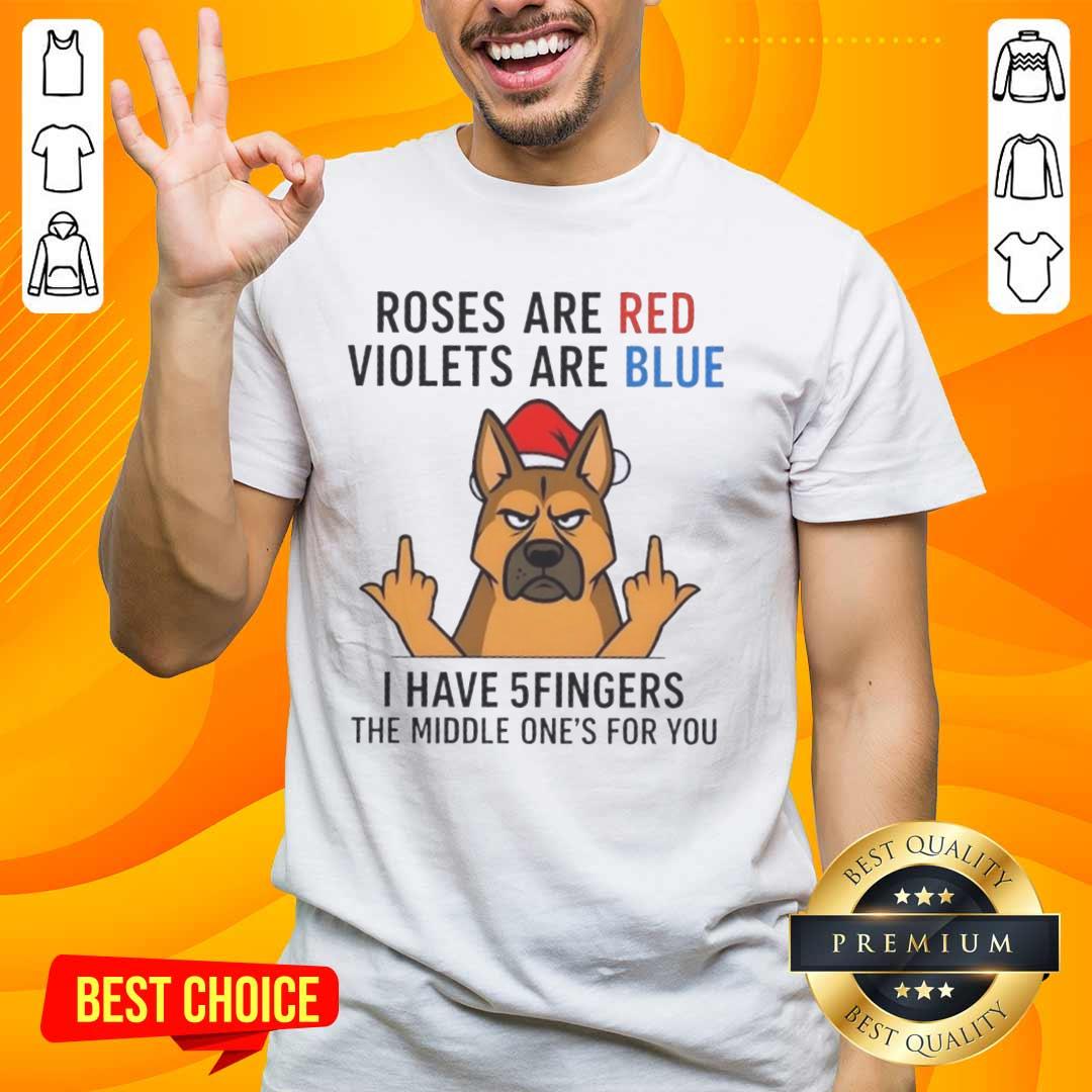 official-dog-roses-are-red-violets-are-blue-i-have-5fingers-the-middle-ones-for-you-t-shirt Official Dog Roses Are Red Violets Are Blue T-Shirt featuring a humorous design with a middle finger graphic.