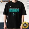 Official Engineered For Seattle Mariners MLB Logo T-Shirt featuring the iconic Mariners logo in a stylish design.