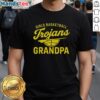 Official Girls Basketball Trojans Grandpa T-Shirt featuring team logo and vibrant colors, perfect for proud grandfathers.