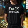 Alt Text: Official Green Bay Packers Football Fck Both Teams Logo T-Shirt featuring bold graphics and team colors.