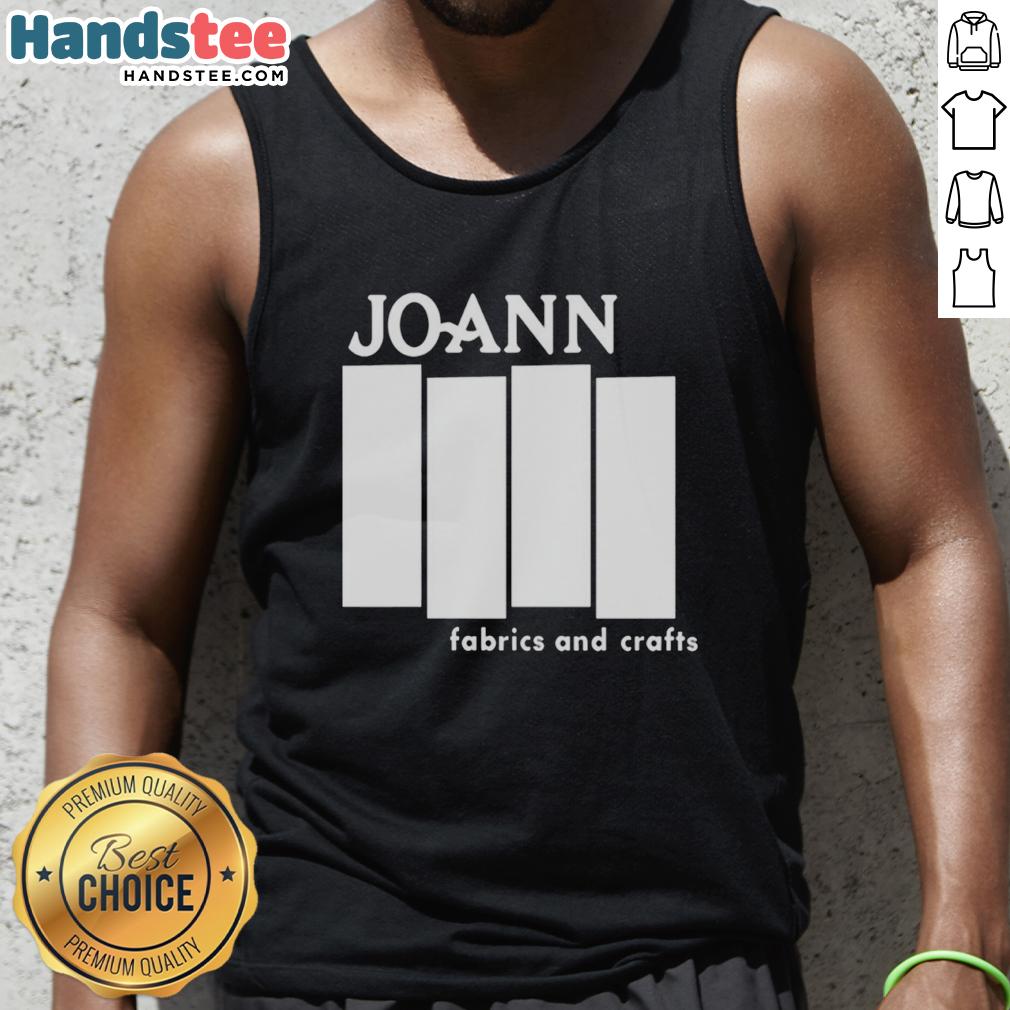 official-joann-fabric-and-craft-tank-top Official Joann Fabric and Craft tank top featuring a vibrant design, perfect for creative DIY projects and crafting.