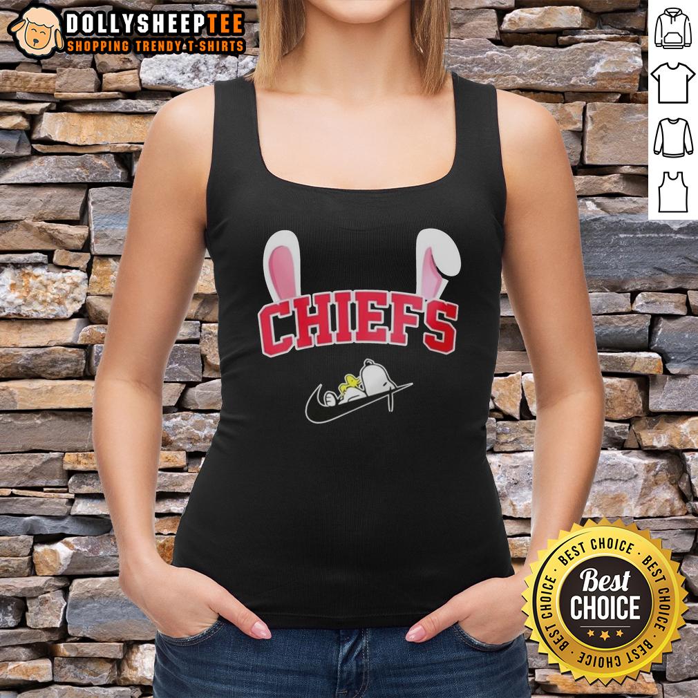 Official Kansas City Chiefs X Snoopy Happy Easter Tank Top Official Kansas City Chiefs x Snoopy Happy Easter tank top featuring vibrant colors and festive designs for fans.