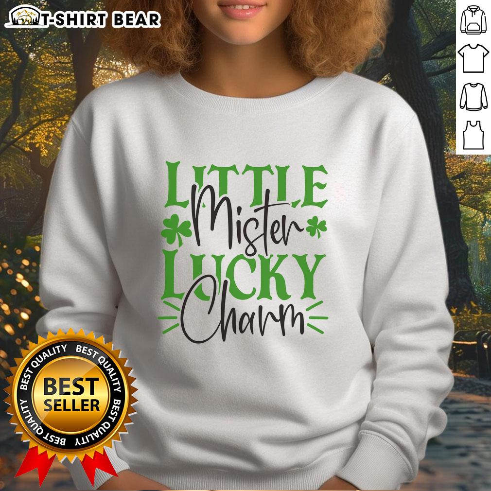 Official Little Mister Lucky Charm Sweatshirt Official Little Mister Lucky Charm Sweatshirt in vibrant colors, featuring a playful design perfect for casual wear.