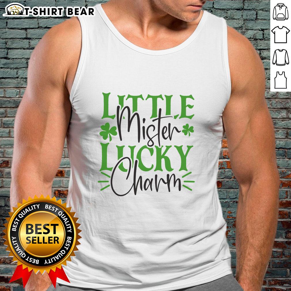 Official Little Mister Lucky Charm Tank Top Official Little Mister Lucky Charm Tank Top featuring colorful graphics and a playful design for kids' summer wear.
