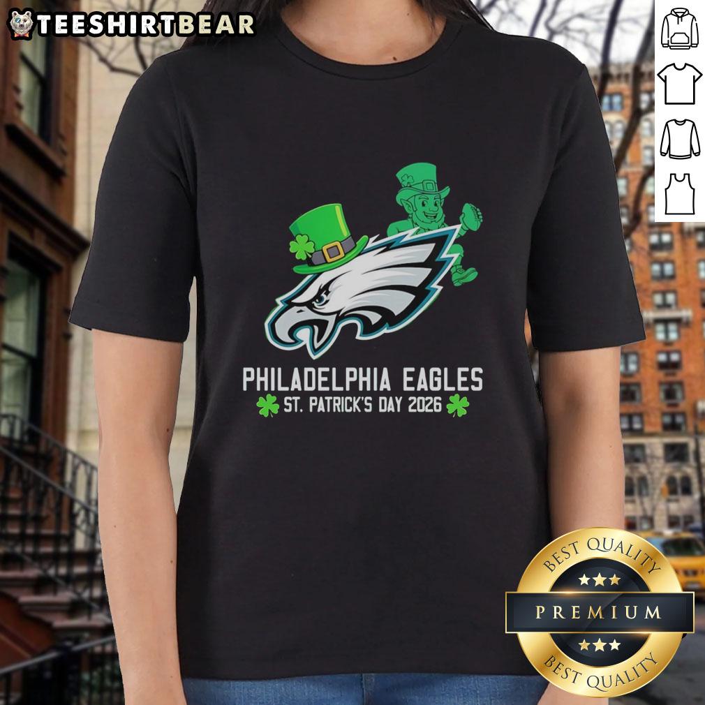 official-philadelphia-eagles-football-x-st-patricks-day-2026-ladies-tee Official Philadelphia Eagles Football St. Patrick's Day 2026 Ladies Tee featuring festive green design and team logo.