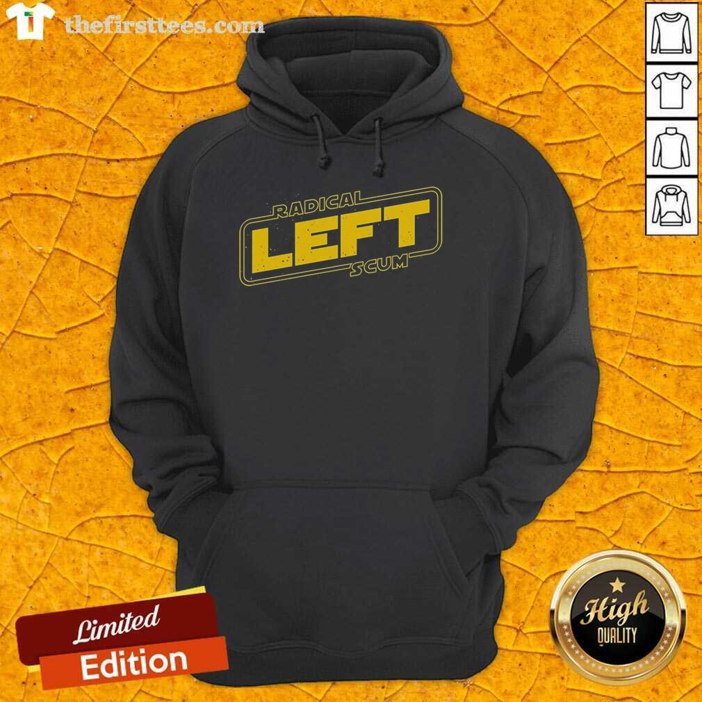 official-radical-left-scum-star-wars-logo-style-yellow-border-political-sarcastic-statement-meme-hoodie Official Radical Left Scum Star Wars logo hoodie with yellow border, political meme design for sarcastic statement lovers.